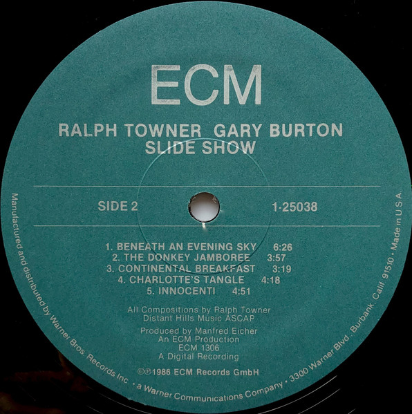 Ralph Towner , Gary Burton - Slide Show | ECM Records (1-25038) - 4