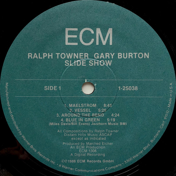 Ralph Towner , Gary Burton - Slide Show | ECM Records (1-25038) - 3