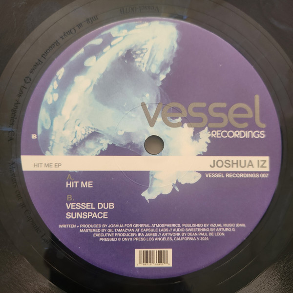 Joshua Iz - Hit Me EP | Vessel Recordings (VESSEL RECORDINGS 007) - main