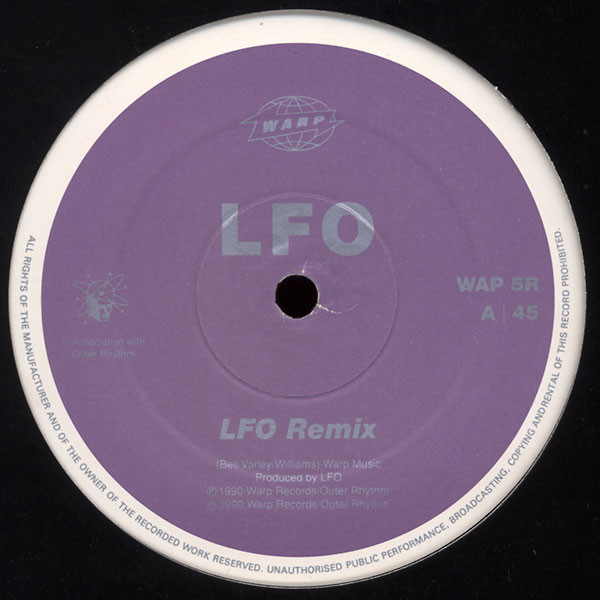 LFO - LFO Remix | Warp Records (WAP 5R) - 3