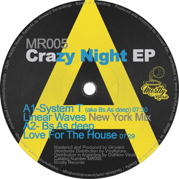 Bs As Deep , Nicola Brusegan - Crazy Night EP | Mostly Records (MR005)