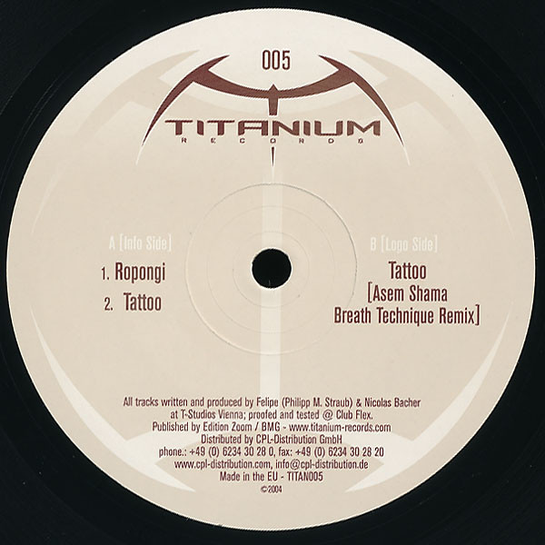 Titanium - Ropongi | Titanium Records (TITAN005)