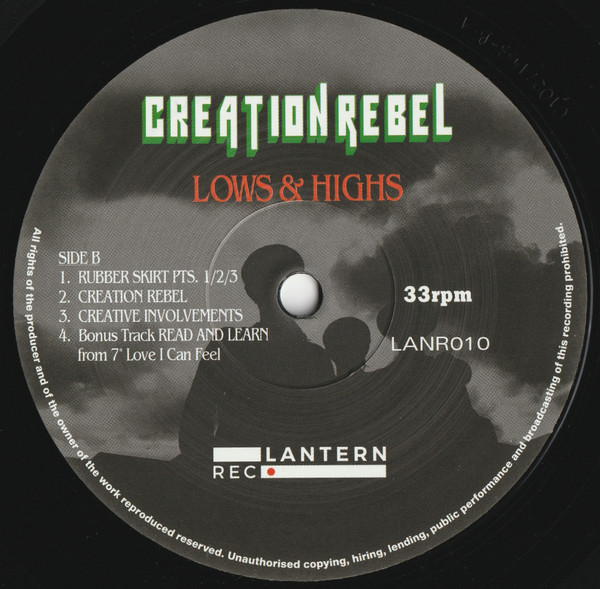 Creation Rebel - Lows & Highs | Lantern Rec. (LANR010) - 3