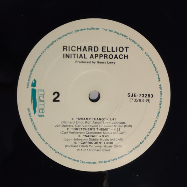 Richard Elliot - Initial Approach | Intima Records (SJE-73283) - 4