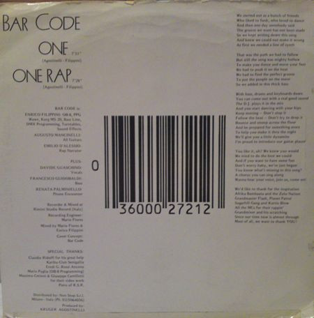 Bar Code - One | Disco Fantasia (001) - main Bar Code - One | Disco Fantasia (001) - main