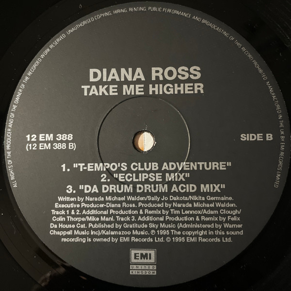 Diana Ross - Take Me Higher | EMI United Kingdom (12 EM 388) - 3 Diana Ross - Take Me Higher | EMI United Kingdom (12 EM 388) - 3