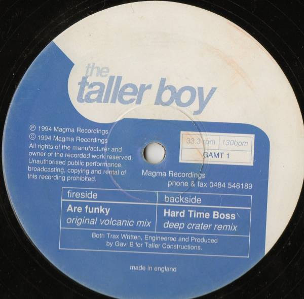The Taller Boy - Are Funky / Hard Time Boss | Magma Recordings (GAMT 1) - main The Taller Boy - Are Funky / Hard Time Boss | Magma Recordings (GAMT 1) - main