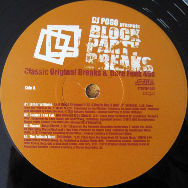 DJ Pogo - Block Party Breaks (Classic Original Breaks & Rare Funk 45s) | Strut (STRUTLP 002) - 3 DJ Pogo - Block Party Breaks (Classic Original Breaks & Rare Funk 45s) | Strut (STRUTLP 002) - 3