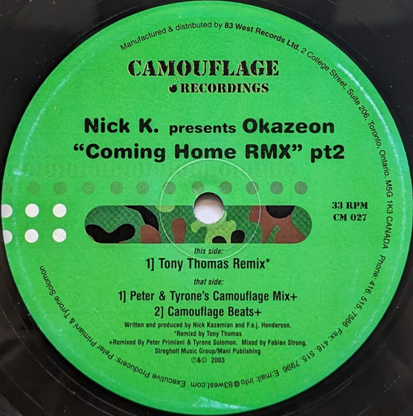 Nick K. Presents Okazeon - Coming Home (Remix) (Pt 2) | Camouflage Recordings (CM 027)
