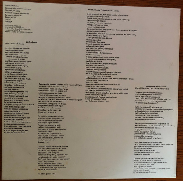 Francesco Guccini - Quello Che Non... | EMI (66 7948321) - main