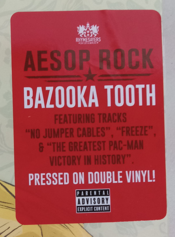Aesop Rock - Bazooka Tooth | Rhymesayers Entertainment (RSE0353-1) - 2