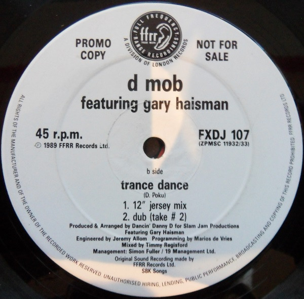 D Mob - It Is Time To Get Funky / Trance Dance | FFRR (FXDJ 107) - 2