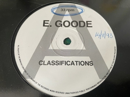 Classifications - E. Goode/Teen Spirit | Not On Label (CLASS 1)
