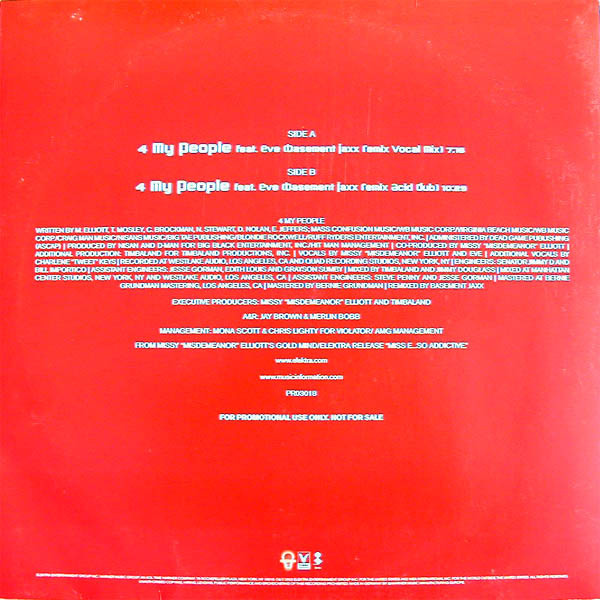Missy Elliott - 4 My People | Elektra (PR03018) - 2