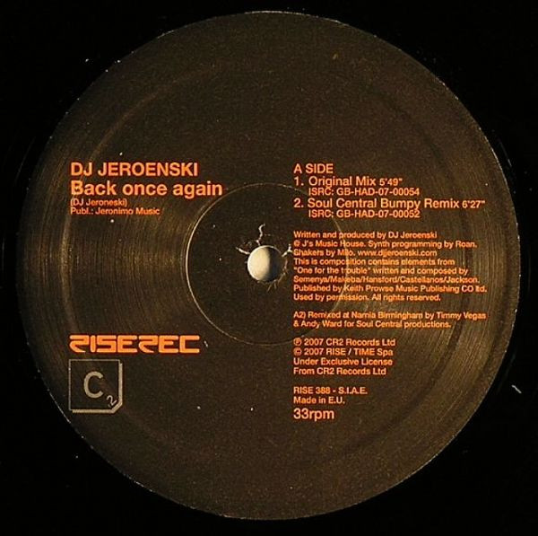 DJ Jeroenski - Back Once Again | Rise (RISE 388)