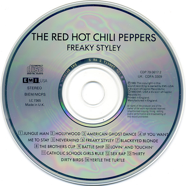 Red Hot Chili Peppers - Freaky Styley | EMI USA (CDP 79 0617 2) - 3 Red Hot Chili Peppers - Freaky Styley | EMI USA (CDP 79 0617 2) - 3