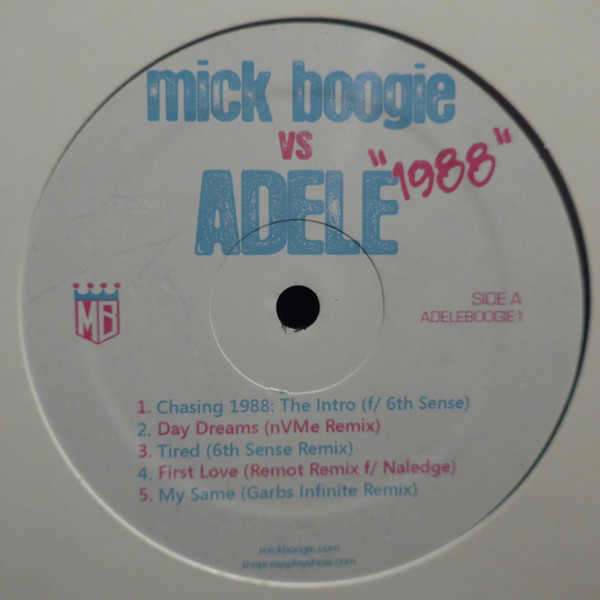 Mick Boogie vs Adele - 1988 | Not On Label (Mick Boogie Self-released) (ADELEBOOGIE1)