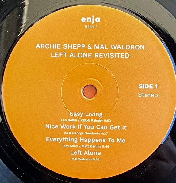 Archie Shepp & Mal Waldron - Left Alone Revisited | Enja Records (enja 9141-1) - 5