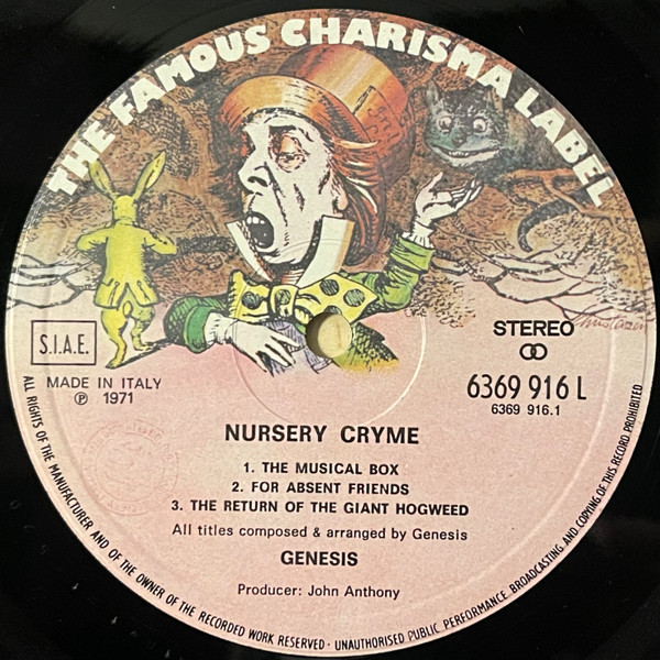 Genesis - Nursery Cryme | Charisma (6369 916 A) - 3 Genesis - Nursery Cryme | Charisma (6369 916 A) - 3