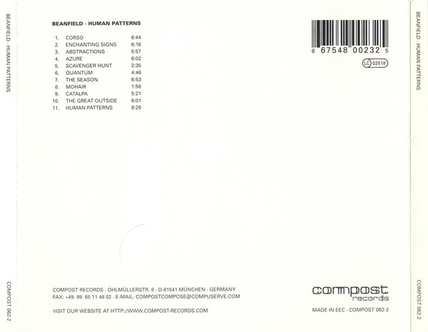 Beanfield - Human Patterns | Compost Records (COMPOST 062-2) - 2