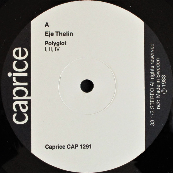 Eje Thelin - Polyglot | Caprice Records (CAP 1291) - 3