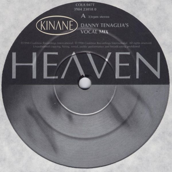 Kinane - Heaven (Danny Tenaglia Mixes) | Coalition Recordings (COLA 047T) - 3