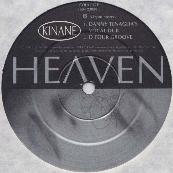 Kinane - Heaven (Danny Tenaglia Mixes) | Coalition Recordings (COLA 047T) - 4