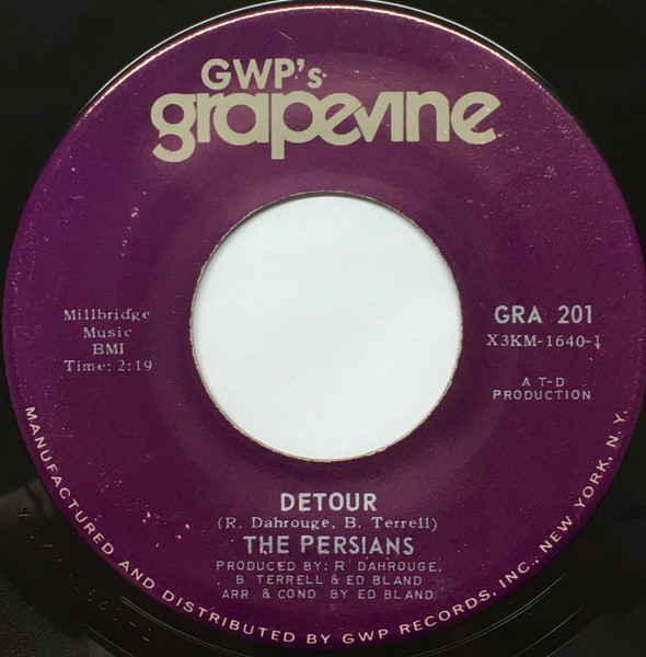 The Persians - Detour / I Can't Take It Anymore | GWP's Grapevine (GRA 201) - main