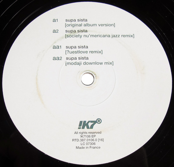 Ursula Rucker - Supa Sista | !K7 Records (!K7106EP) - 2