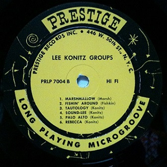 Lee Konitz With Lennie Tristano , Warne Marsh & Billy Bauer - Subconscious-Lee | Prestige (LP 7004) - 4