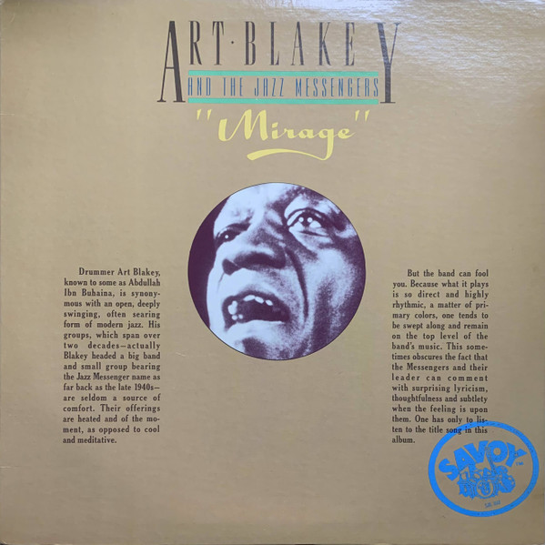 Art Blakey & The Jazz Messengers - Mirage | Savoy Records (SJL 1112)