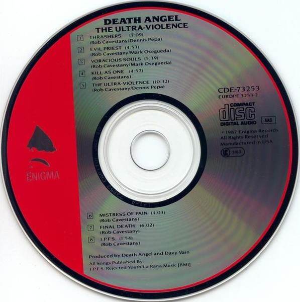 Death Angel - The Ultra-Violence CD | Enigma (CDE-73253) - 3