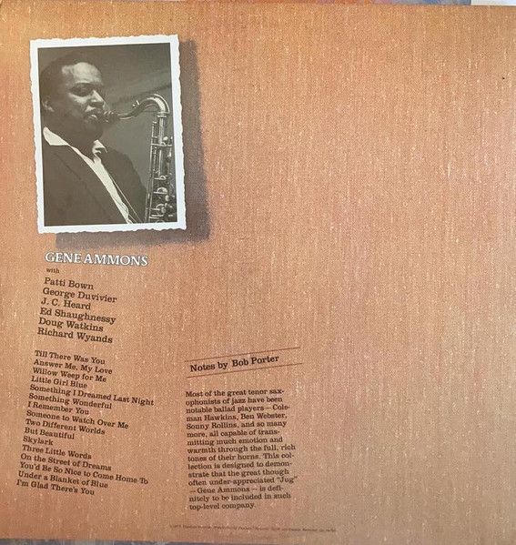 Gene Ammons - The Gene Ammons Story: Gentle Jug | Prestige (P-24079) - 2