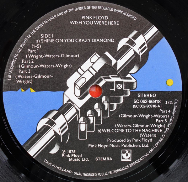 Pink Floyd - Wish You Were Here | Harvest (1C 062-96 918) - 3