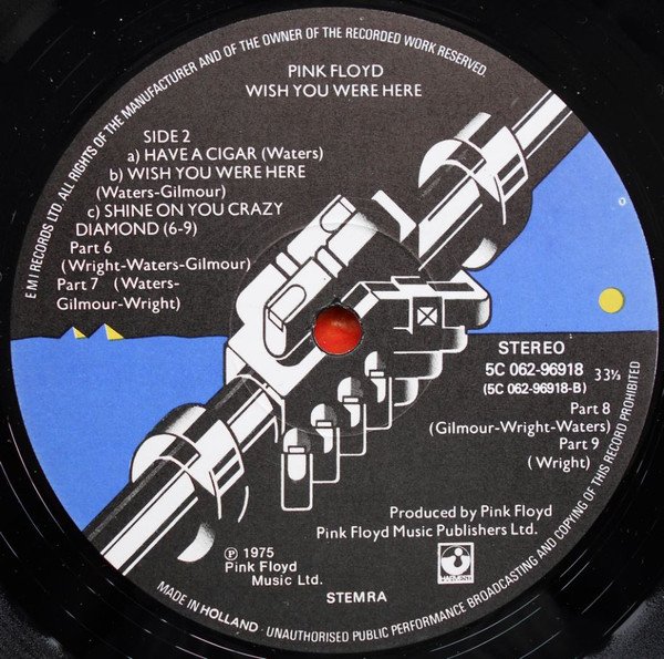 Pink Floyd - Wish You Were Here | Harvest (1C 062-96 918) - 4