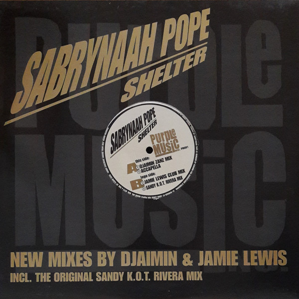 Sabrynaah Pope - Shelter | Purple Music (PM001) Sabrynaah Pope - Shelter | Purple Music (PM001)