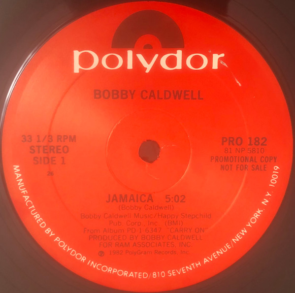 Bobby Caldwell - Jamaica | Polydor (PRO 182)