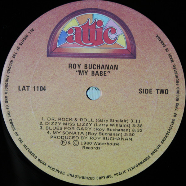 Roy Buchanan - My Babe | Attic (LAT 1104) - 4