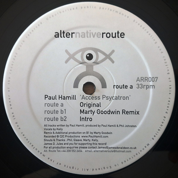 Paul Hamill - Access Psycatron | Alternative Route Recordings (ARR007) - 2