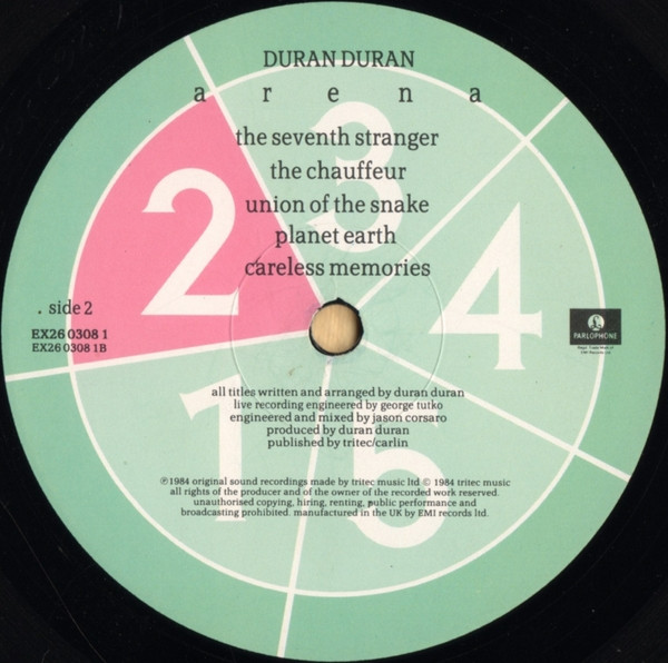 Duran Duran - Arena | Parlophone (DD2) - 7