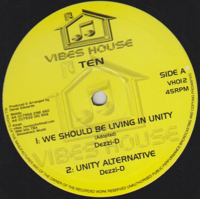 Dezzi D / Brushy One String - We Should Be Living In Unity / Fire In Thier Souls | Vibes House (VH012) - 3