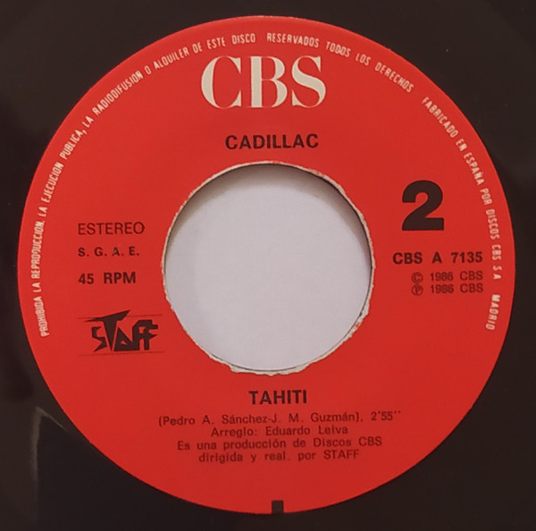 Cadillac - Valentino | CBS (CBS 7135) - 4