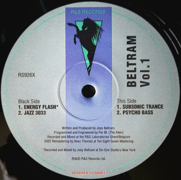 Joey Beltram - Beltram Vol. 1 | R & S Records (RS926X) - 3