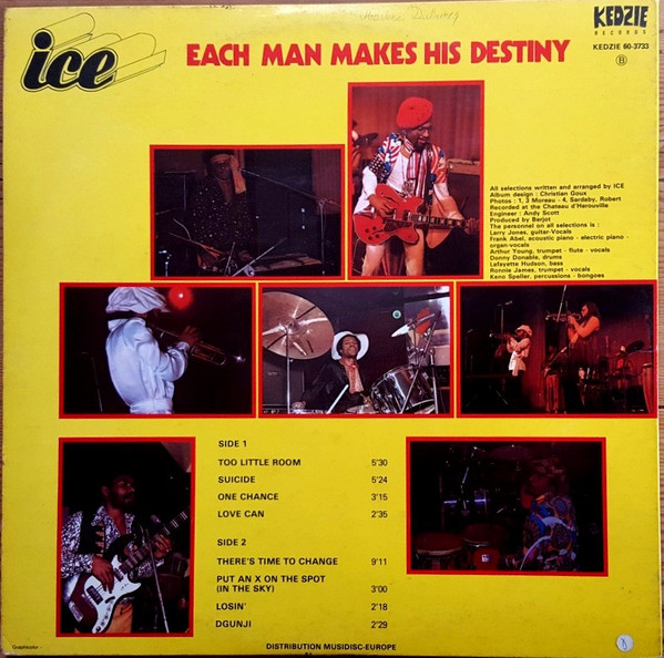 Ice - Each Man Makes His Destiny | Kedzie Records (60.3733) - 2