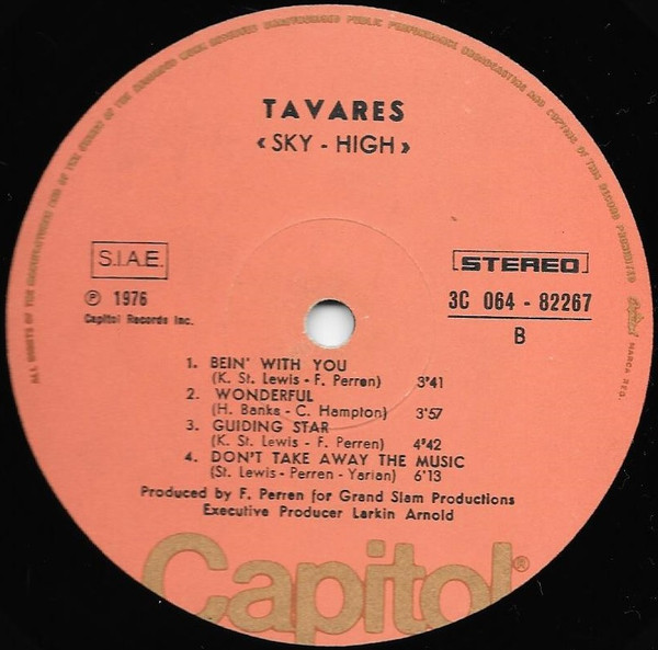 Tavares - Sky-High! | Capitol Records (3C 064 - 82267) - 4 Tavares - Sky-High! | Capitol Records (3C 064 - 82267) - 4
