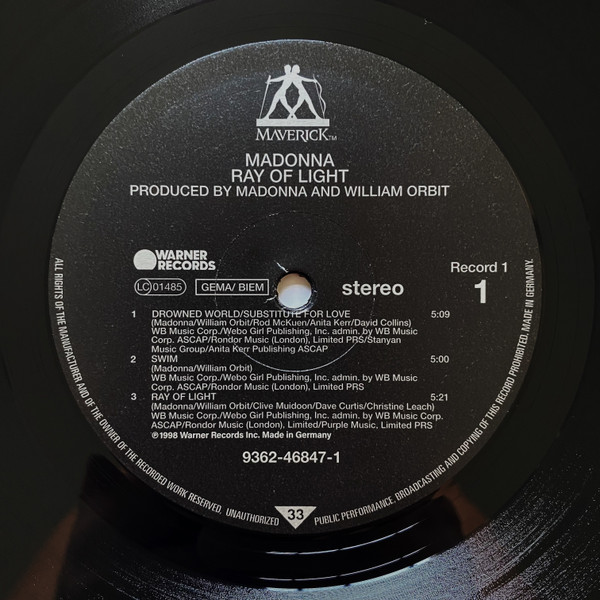 Madonna - Ray Of Light | Maverick (9362-46847-1) - 3