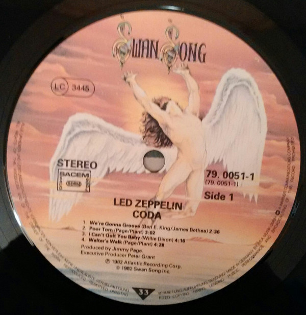 Led Zeppelin - Coda | Swan Song (79. 0051-1) - 2