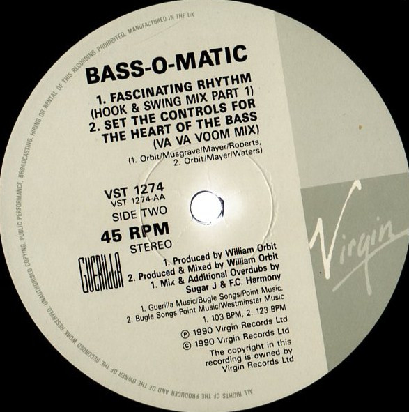 Bassomatic - Fascinating Rhythm | Virgin (VST 1274) - 3