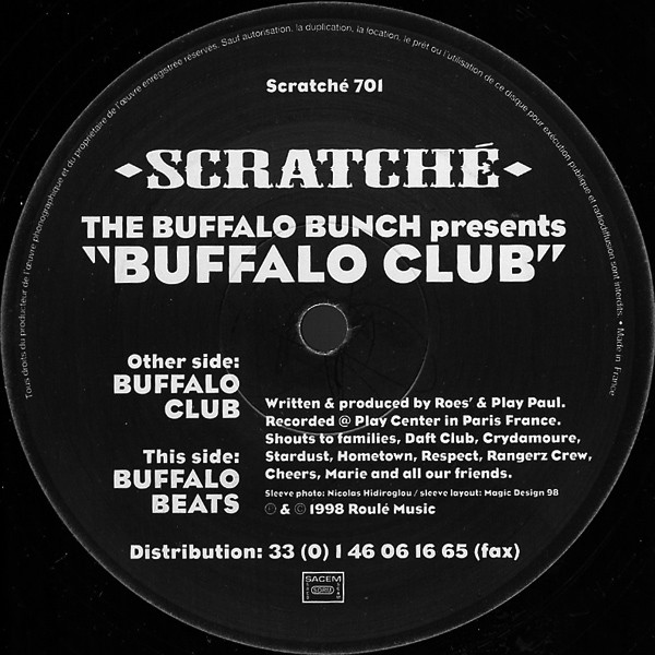 The Buffalo Bunch - Buffalo Club | Scratché (Scratché 701) - 3