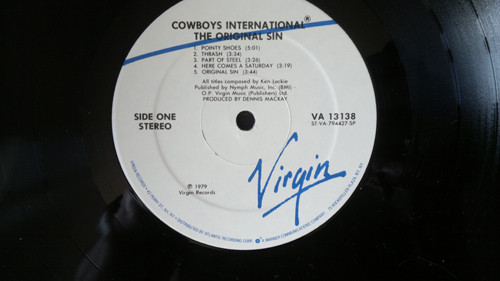 Cowboys International - The Original Sin | Virgin (VA 13138) - 3